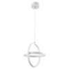 LEDTM® ALICE 61056 Μοντέρνο Κρεμαστό Φωτιστικό Οροφής LED 20W 2400lm 300° AC 220-240V IP20 Ρυθμιζόμενο Λευκό CCT με On/Off 2700K/4500K/6000K - Lumileds SMD Chip - Λευκό Ματ - Μ25 x Π22 x Υ25cm - 3 Χρόνια Εγγύηση - Image 4