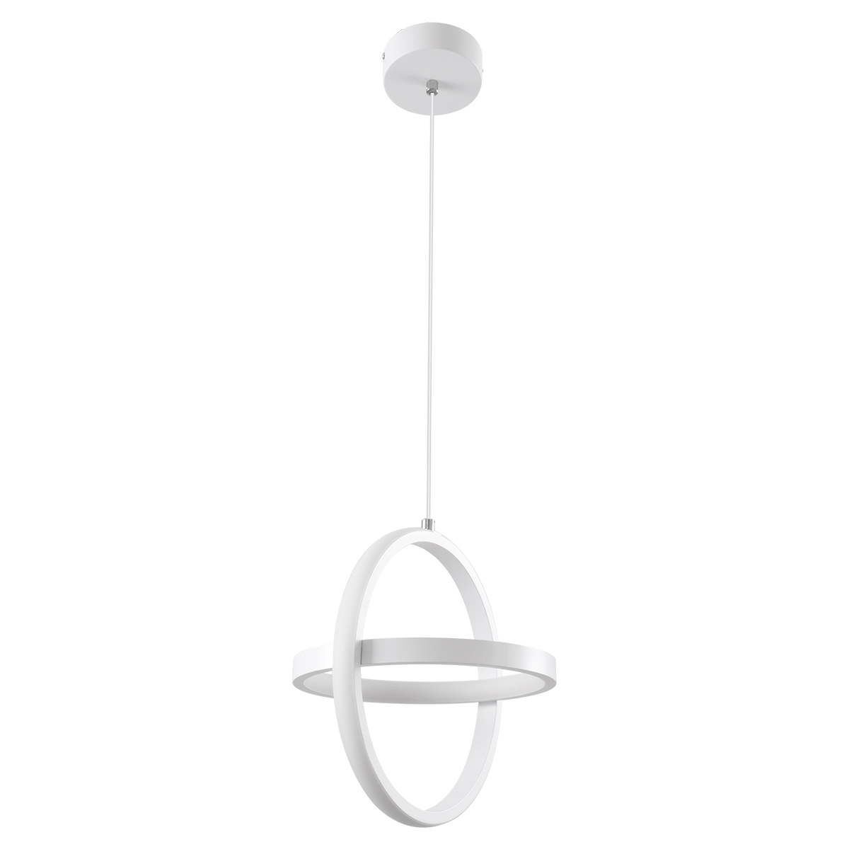 LEDTM® ALICE 61056 Μοντέρνο Κρεμαστό Φωτιστικό Οροφής LED 20W 2400lm 300° AC 220-240V IP20 Ρυθμιζόμενο Λευκό CCT με On/Off 2700K/4500K/6000K - Lumileds SMD Chip - Λευκό Ματ - Μ25 x Π22 x Υ25cm - 3 Χρόνια Εγγύηση - Image 4