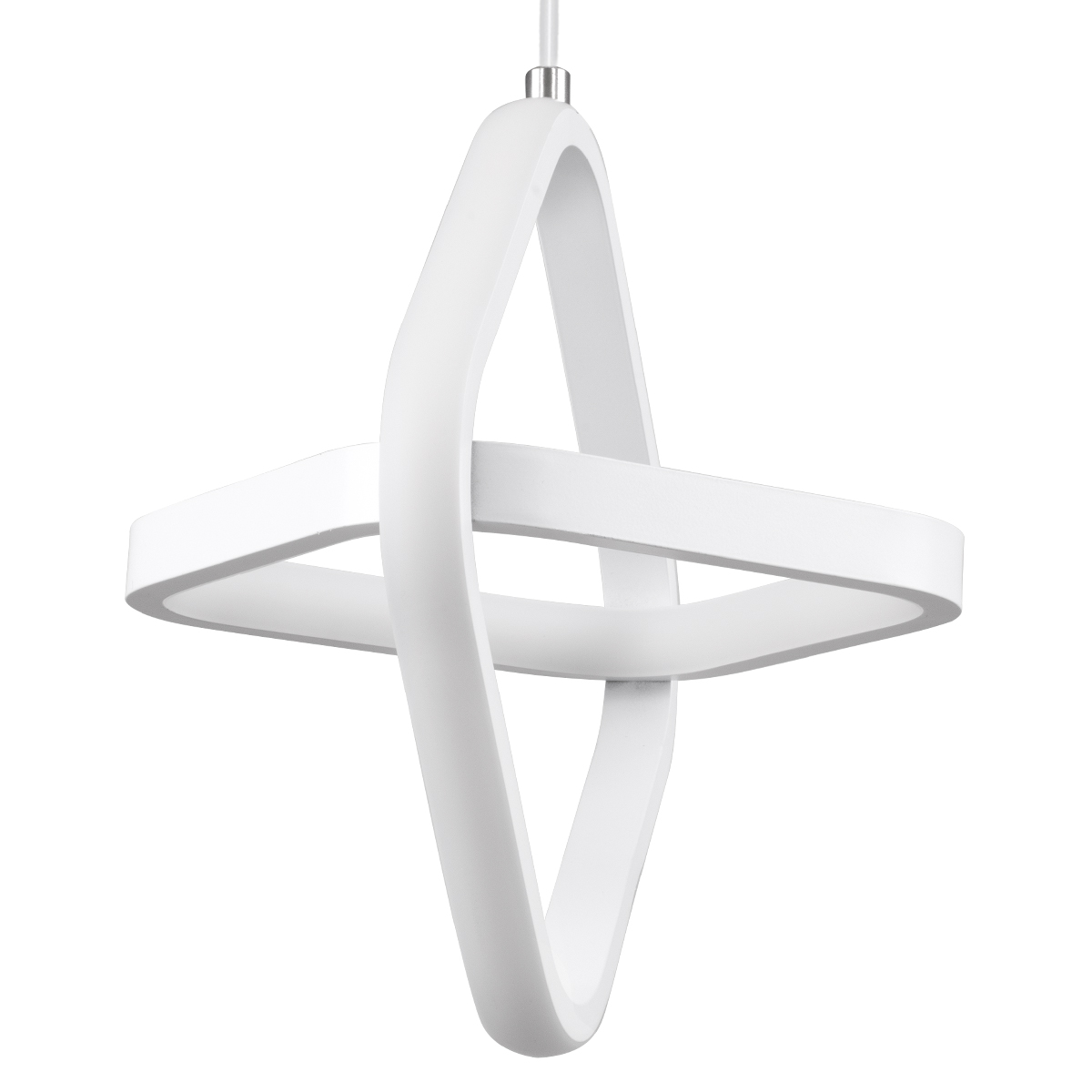 LEDTM® ROSE 61065 Μοντέρνο Κρεμαστό Φωτιστικό Οροφής LED 22W 2640lm 300° AC 220-240V IP20 Ρυθμιζόμενο Λευκό CCT με On/Off 2700K/4500K/6000K - Lumileds SMD Chip - Λευκό Ματ - Μ24 x Π22 x Υ24cm - 3 Χρόνια Εγγύηση - Image 3