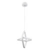 LEDTM® ROSE 61065 Μοντέρνο Κρεμαστό Φωτιστικό Οροφής LED 22W 2640lm 300° AC 220-240V IP20 Ρυθμιζόμενο Λευκό CCT με On/Off 2700K/4500K/6000K - Lumileds SMD Chip - Λευκό Ματ - Μ24 x Π22 x Υ24cm - 3 Χρόνια Εγγύηση - Image 4