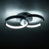 LEDTM® EVA 61067 Μοντέρνο Φωτιστικό Οροφής LED 16W 1920lm 300° AC 220-240V IP20 Ρυθμιζόμενο Λευκό CCT με On/Off 2700K/4500K/6000K - Lumileds SMD Chip - Μαύρο Ματ - Μ33 x Π21 x Υ7cm - 3 Χρόνια Εγγύηση - Image 8