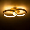 LEDTM® EVA 61069 Μοντέρνο Φωτιστικό Οροφής LED 16W 1920lm 300° AC 220-240V IP20 Ρυθμιζόμενο Λευκό CCT με On/Off 2700K/4500K/6000K - Lumileds SMD Chip - Χρυσό Βούρτσας - Μ33 x Π21 x Υ7cm - 3 Χρόνια Εγγύηση - Image 6