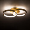 LEDTM® EVA 61069 Μοντέρνο Φωτιστικό Οροφής LED 16W 1920lm 300° AC 220-240V IP20 Ρυθμιζόμενο Λευκό CCT με On/Off 2700K/4500K/6000K - Lumileds SMD Chip - Χρυσό Βούρτσας - Μ33 x Π21 x Υ7cm - 3 Χρόνια Εγγύηση - Image 7
