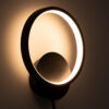 LEDTM® TED 61070 Μοντέρνο Φωτιστικό Τοίχου - Απλίκα LED 9W 1080lm 300° AC 220-240V IP20 Ρυθμιζόμενο Λευκό CCT με On/Off 2700K/4500K/6000K - Lumileds SMD Chip - Μαύρο Ματ - Μ20 x Π5.5 x Υ23cm - 3 Χρόνια Εγγύηση - Image 7