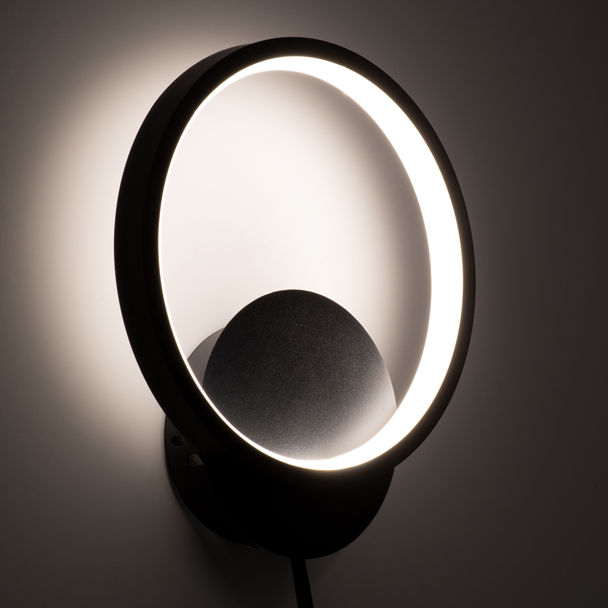LEDTM® TED 61070 Μοντέρνο Φωτιστικό Τοίχου - Απλίκα LED 9W 1080lm 300° AC 220-240V IP20 Ρυθμιζόμενο Λευκό CCT με On/Off 2700K/4500K/6000K - Lumileds SMD Chip - Μαύρο Ματ - Μ20 x Π5.5 x Υ23cm - 3 Χρόνια Εγγύηση - Image 8