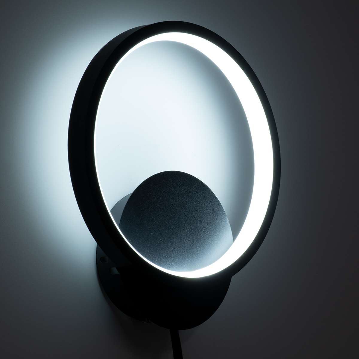 LEDTM® TED 61070 Μοντέρνο Φωτιστικό Τοίχου - Απλίκα LED 9W 1080lm 300° AC 220-240V IP20 Ρυθμιζόμενο Λευκό CCT με On/Off 2700K/4500K/6000K - Lumileds SMD Chip - Μαύρο Ματ - Μ20 x Π5.5 x Υ23cm - 3 Χρόνια Εγγύηση - Image 9