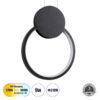 LEDTM® CYCLOS 61073 Μοντέρνο Κρεμαστό Φωτιστικό Οροφής LED 9W 1080lm 300° AC 220-240V IP20 Ρυθμιζόμενο Λευκό CCT με On/Off 2700K/4500K/6000K - Lumileds SMD Chip - Μαύρο Ματ - Μ21 x Π2.3 x Υ26.5cm - 3 Χρόνια Εγγύηση - Image 2