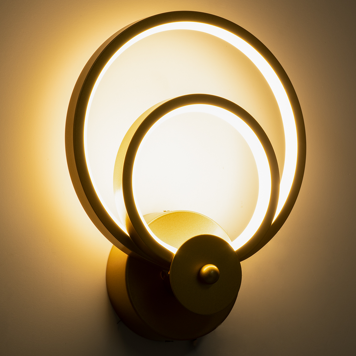 LEDTM® FREDDIE 61078 Μοντέρνο Φωτιστικό Τοίχου - Απλίκα LED 15W 1080lm 300° AC 220-240V IP20 Ρυθμιζόμενο Λευκό CCT με On/Off 2700K/4500K/6000K - Lumileds SMD Chip - Χρυσό Βούρτσας - Μ20 x Π7.5 x Υ25cm - 3 Χρόνια Εγγύηση - Image 7