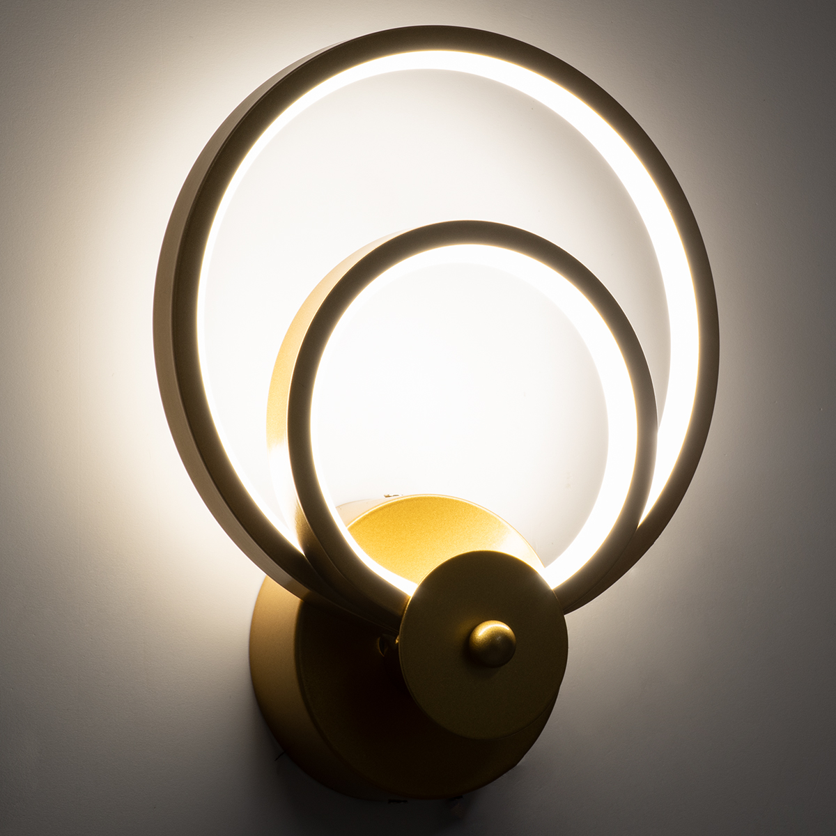 LEDTM® FREDDIE 61078 Μοντέρνο Φωτιστικό Τοίχου - Απλίκα LED 15W 1080lm 300° AC 220-240V IP20 Ρυθμιζόμενο Λευκό CCT με On/Off 2700K/4500K/6000K - Lumileds SMD Chip - Χρυσό Βούρτσας - Μ20 x Π7.5 x Υ25cm - 3 Χρόνια Εγγύηση - Image 8