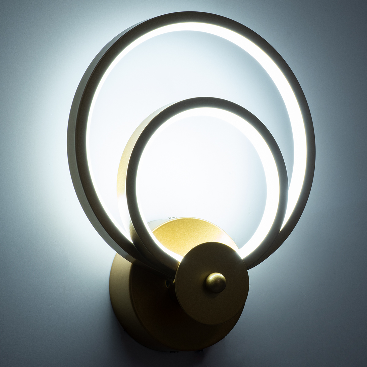 LEDTM® FREDDIE 61078 Μοντέρνο Φωτιστικό Τοίχου - Απλίκα LED 15W 1080lm 300° AC 220-240V IP20 Ρυθμιζόμενο Λευκό CCT με On/Off 2700K/4500K/6000K - Lumileds SMD Chip - Χρυσό Βούρτσας - Μ20 x Π7.5 x Υ25cm - 3 Χρόνια Εγγύηση - Image 9