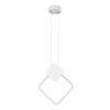 LEDTM® MARY 61083 Μοντέρνο Κρεμαστό Φωτιστικό Οροφής LED 12W 1440lm 300° AC 220-240V IP20 Ρυθμιζόμενο Λευκό CCT με On/Off 2700K/4500K/6000K - Lumileds SMD Chip - Λευκό - Μ20 x Π2.3 x Υ28.5cm - 3 Χρόνια Εγγύηση - Image 5
