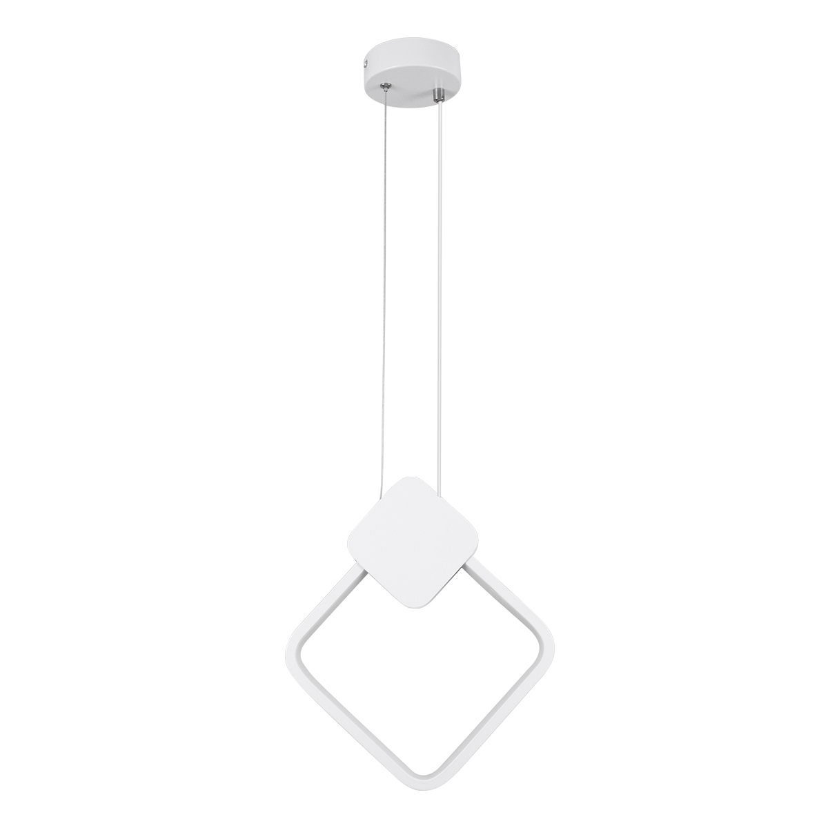LEDTM® MARY 61083 Μοντέρνο Κρεμαστό Φωτιστικό Οροφής LED 12W 1440lm 300° AC 220-240V IP20 Ρυθμιζόμενο Λευκό CCT με On/Off 2700K/4500K/6000K - Lumileds SMD Chip - Λευκό - Μ20 x Π2.3 x Υ28.5cm - 3 Χρόνια Εγγύηση - Image 5