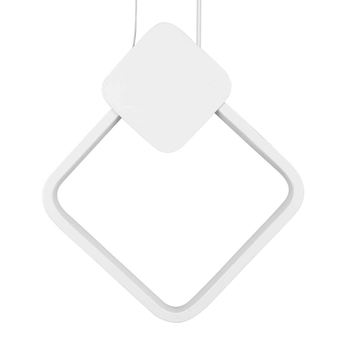 LEDTM® MARY 61083 Μοντέρνο Κρεμαστό Φωτιστικό Οροφής LED 12W 1440lm 300° AC 220-240V IP20 Ρυθμιζόμενο Λευκό CCT με On/Off 2700K/4500K/6000K - Lumileds SMD Chip - Λευκό - Μ20 x Π2.3 x Υ28.5cm - 3 Χρόνια Εγγύηση - Image 6