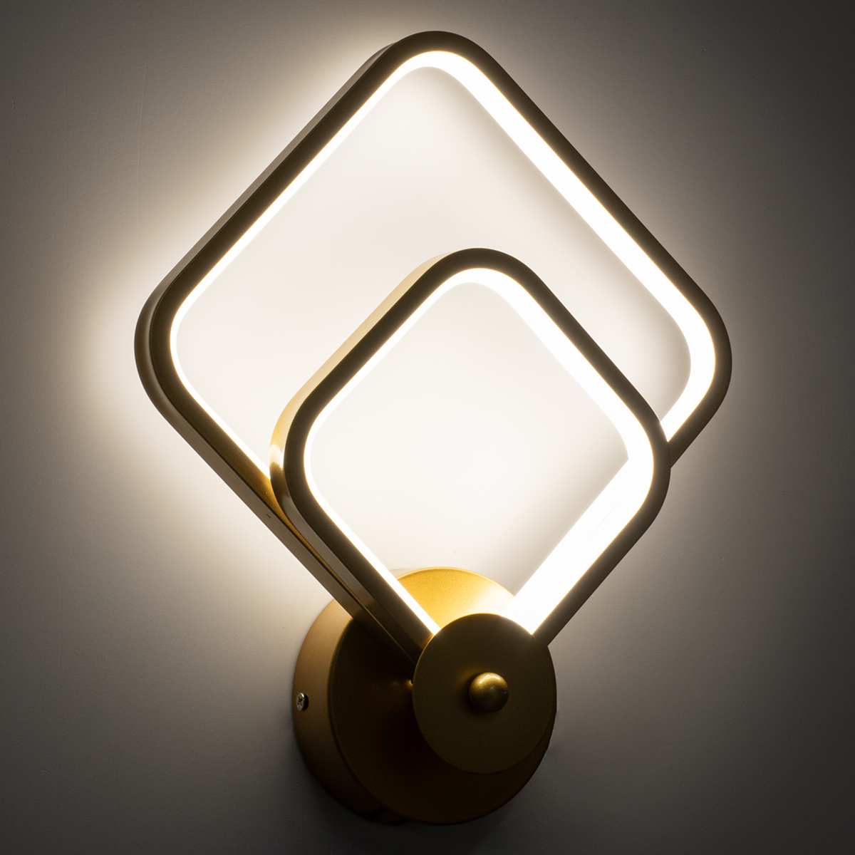 LEDTM® ANNA 61087 Μοντέρνο Φωτιστικό Τοίχου - Απλίκα LED 15W 1800lm 300° AC 220-240V IP20 Ρυθμιζόμενο Λευκό CCT με On/Off 2700K/4500K/6000K - Lumileds SMD Chip - Χρυσό Βούρτσας - Μ25 x Π8 x Υ30cm - 3 Χρόνια Εγγύηση - Image 8