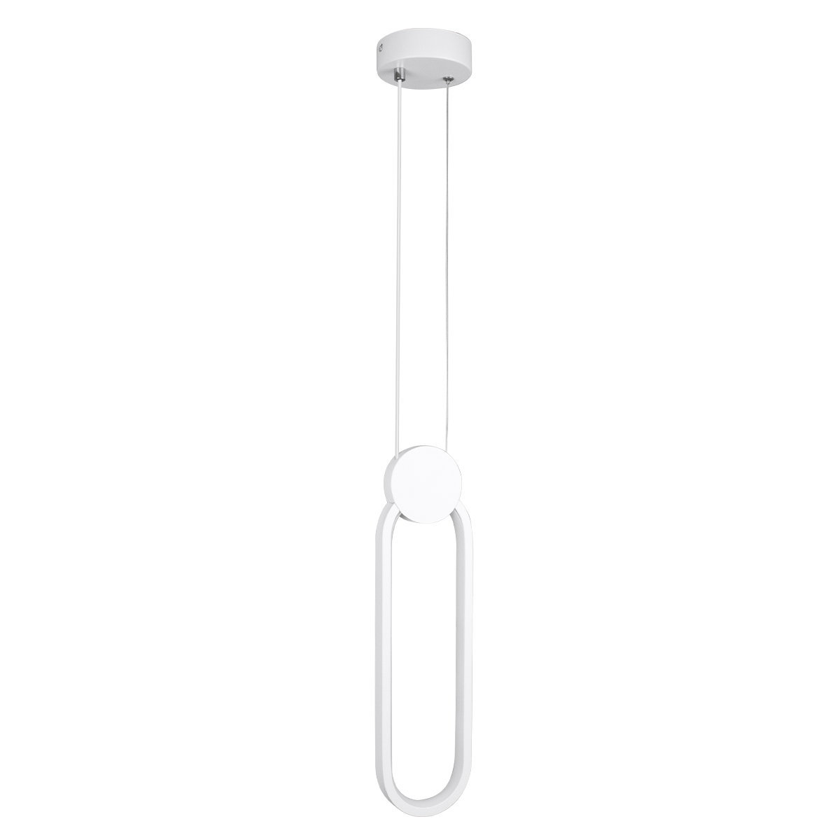 LEDTM® ILDI 61089 Μοντέρνο Κρεμαστό Φωτιστικό Οροφής LED 12W 1440lm 300° AC 220-240V IP20 Ρυθμιζόμενο Λευκό CCT με On/Off 2700K/4500K/6000K - Lumileds SMD Chip - Λευκό Ματ - Μ10 x Π2.3 x Υ38cm - 3 Χρόνια Εγγύηση - Image 4