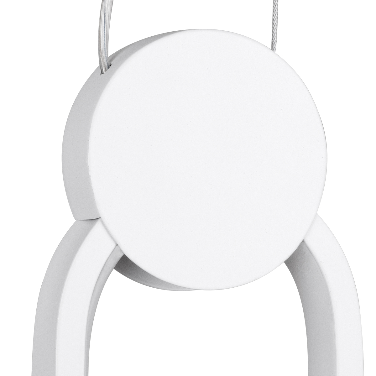LEDTM® ILDI 61089 Μοντέρνο Κρεμαστό Φωτιστικό Οροφής LED 12W 1440lm 300° AC 220-240V IP20 Ρυθμιζόμενο Λευκό CCT με On/Off 2700K/4500K/6000K - Lumileds SMD Chip - Λευκό Ματ - Μ10 x Π2.3 x Υ38cm - 3 Χρόνια Εγγύηση - Image 6