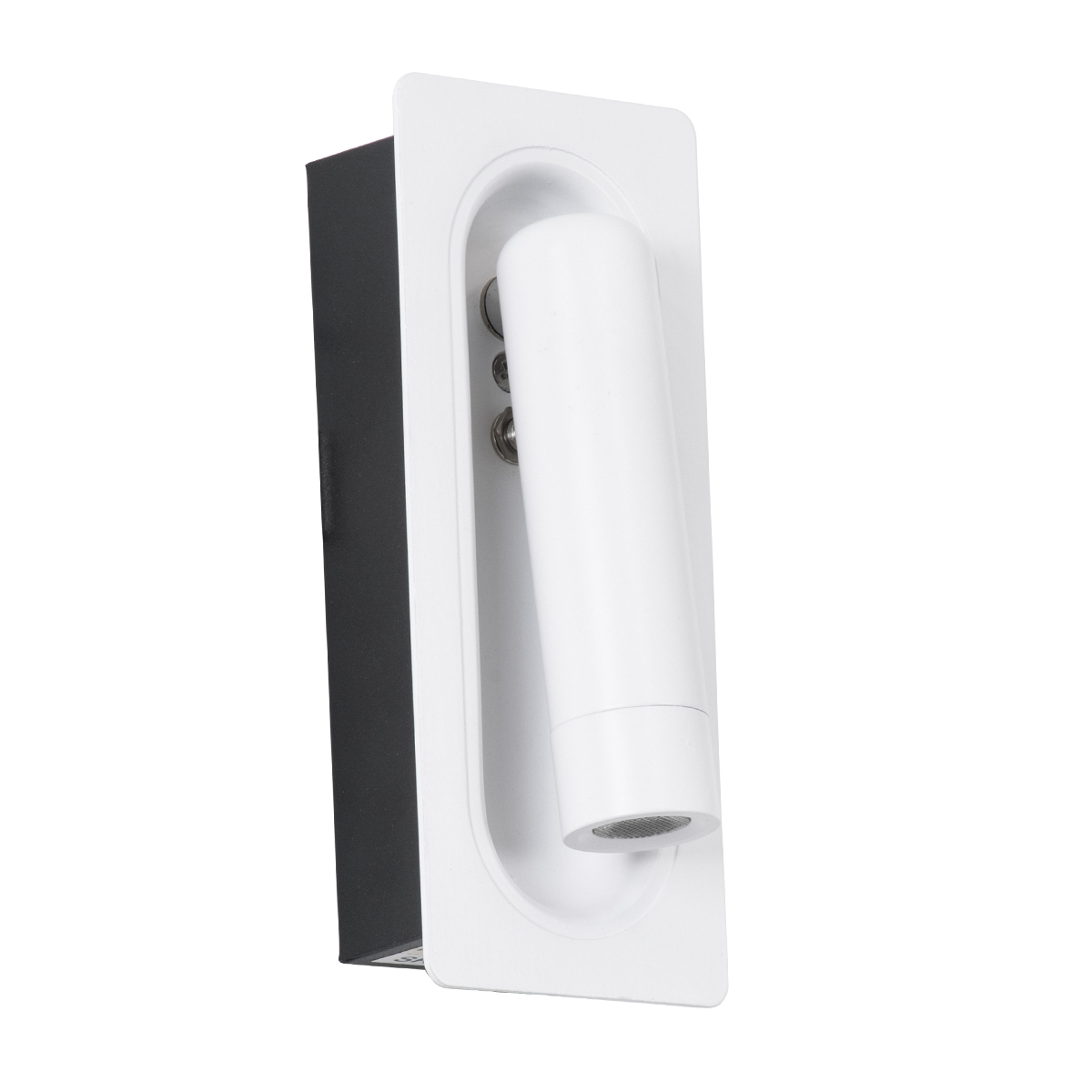 LEDTM® MANHATTAN 61098 Μοντέρνο Φωτιστικό Τοίχου - Απλίκα Ξενοδοχείου Reading Light LED 3W 405lm 36° AC 220-240V IP20 Φυσικό Λευκό 4500K - Bridgelux COB Chip & TÜV SÜD Driver - Λευκό - Μ7 x Π7 x Υ17cm - 3 Χρόνια Εγγύηση - Image 3