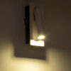 LEDTM® MANHATTAN 61098 Μοντέρνο Φωτιστικό Τοίχου - Απλίκα Ξενοδοχείου Reading Light LED 3W 405lm 36° AC 220-240V IP20 Φυσικό Λευκό 4500K - Bridgelux COB Chip & TÜV SÜD Driver - Λευκό - Μ7 x Π7 x Υ17cm - 3 Χρόνια Εγγύηση - Image 10