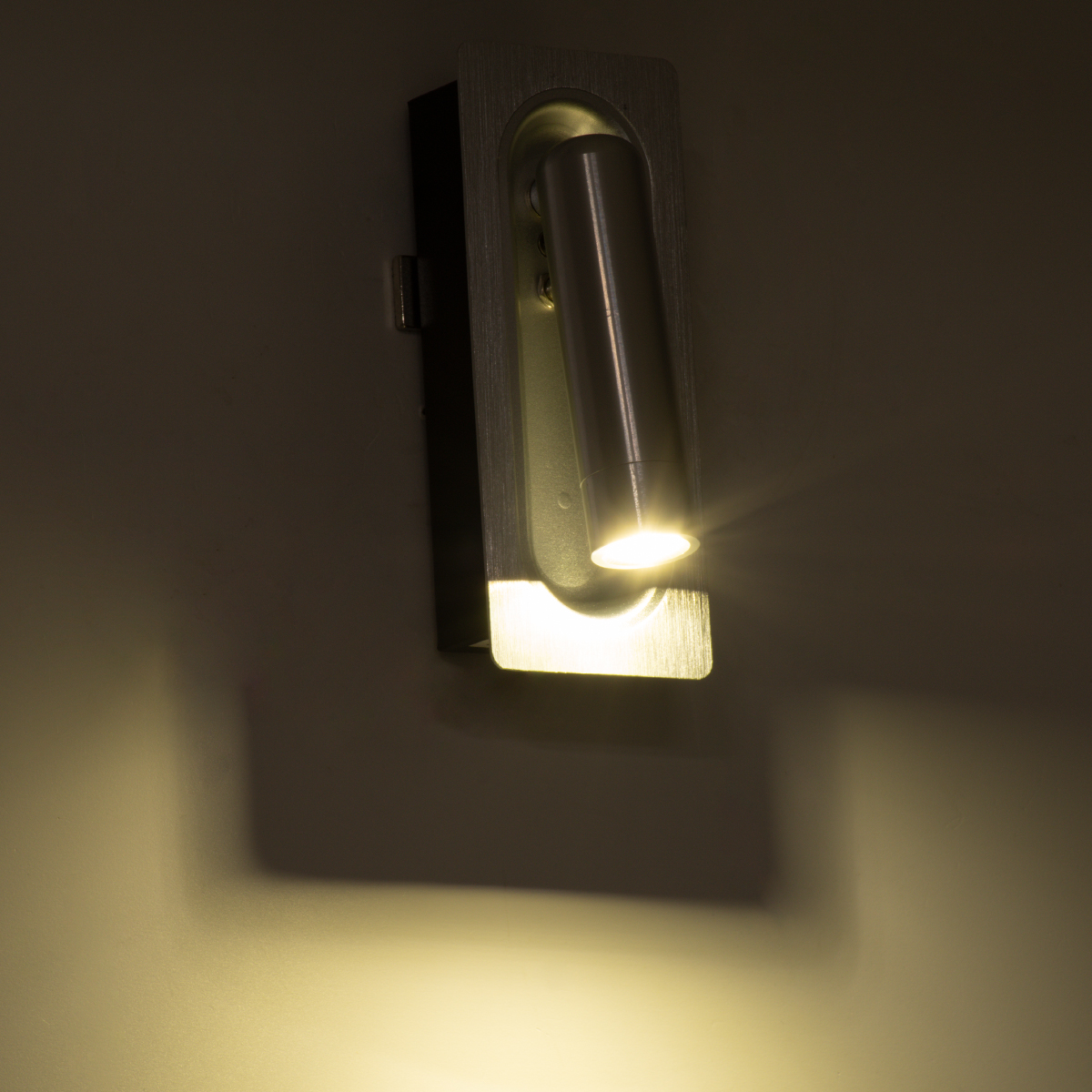 LEDTM® MANHATTAN 61099 Μοντέρνο Φωτιστικό Τοίχου - Απλίκα Ξενοδοχείου Reading Light LED 3W 405lm 36° AC 220-240V IP20 Φυσικό Λευκό 4500K - Bridgelux COB Chip & TÜV SÜD Driver - Νίκελ Βούρτσας - Μ7 x Π7 x Υ17cm - 3 Χρόνια Εγγύηση - Image 10