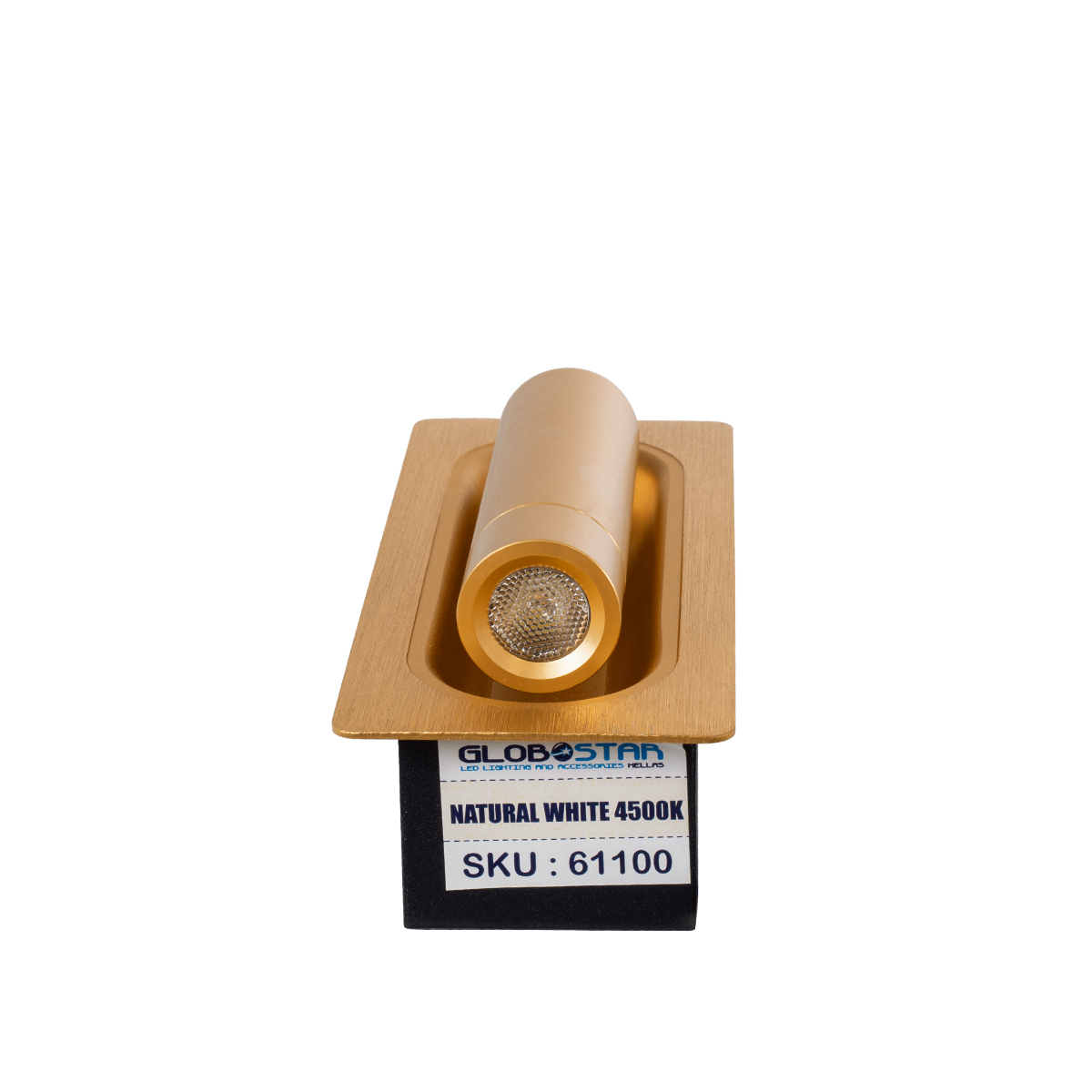 LEDTM® MANHATTAN 61100 Μοντέρνο Φωτιστικό Τοίχου - Απλίκα Ξενοδοχείου Reading Light LED 3W 405lm 36° AC 220-240V IP20 Φυσικό Λευκό 4500K - Bridgelux COB Chip & TÜV SÜD Driver - Χρυσό Βούρτσας - Μ7 x Π7 x Υ17cm - 3 Χρόνια Εγγύηση - Image 7
