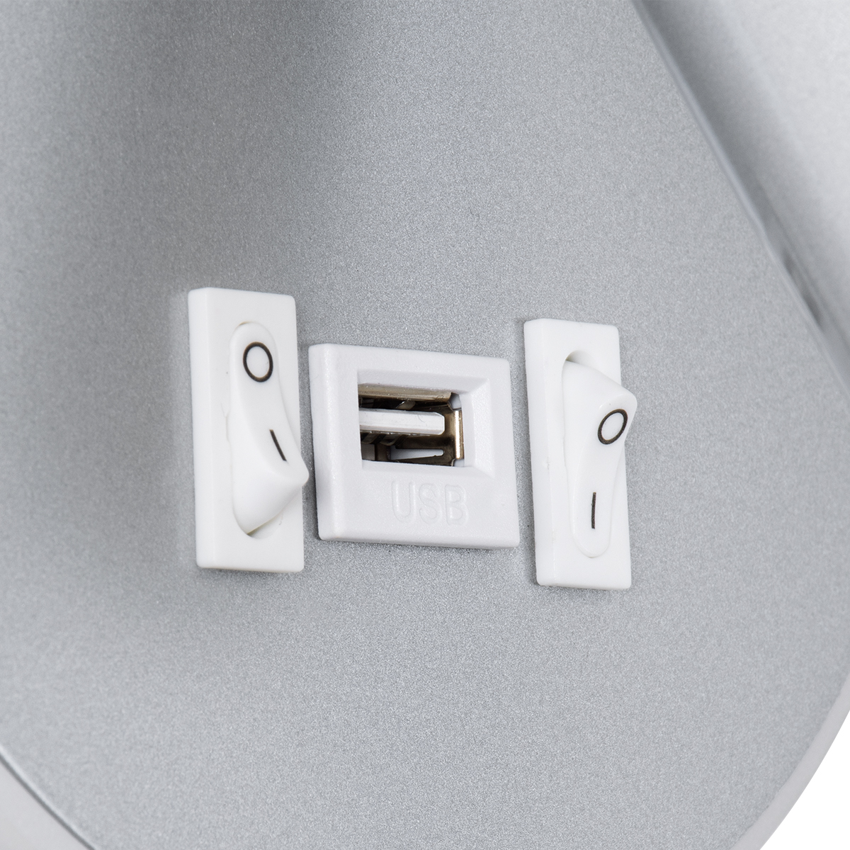 LEDTM® JERSEY 61103 Μοντέρνο Φωτιστικό Τοίχου - Απλίκα Ξενοδοχείου Reading Light με Φορτιστή USB 3A LED 10W 1380lm 36° & 360° AC 220-240V IP20 Φυσικό Λευκό 4500K - Bridgelux SMD Chip & TÜV SÜD Driver - Νίκελ Βούρτσας - Μ14.5 x Π14.5 x Υ6cm - 3 Χρόνια Εγγύηση - Image 7