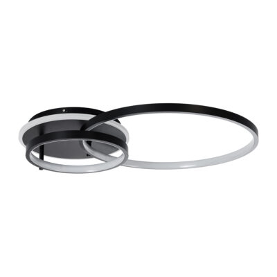 Alternative view of LEDTM® NEMESIS 61105 Μοντέρνο Φωτιστικό Οροφής LED 67W 6700lm 360° AC 220-240V IP20 Ρυθμιζόμενο Λευκό CCT με Χειριστήριο από 2700K έως 6000K Dimmable - Lumileds SMD Chip - Μαύρο Ματ - Μ84 x Π45 x Υ13cm - 3 Χρόνια Εγγύηση