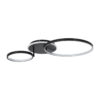 LEDTM® NEMESIS 61105 Μοντέρνο Φωτιστικό Οροφής LED 67W 6700lm 360° AC 220-240V IP20 Ρυθμιζόμενο Λευκό CCT με Χειριστήριο από 2700K έως 6000K Dimmable - Lumileds SMD Chip - Μαύρο Ματ - Μ84 x Π45 x Υ13cm - 3 Χρόνια Εγγύηση - Image 6
