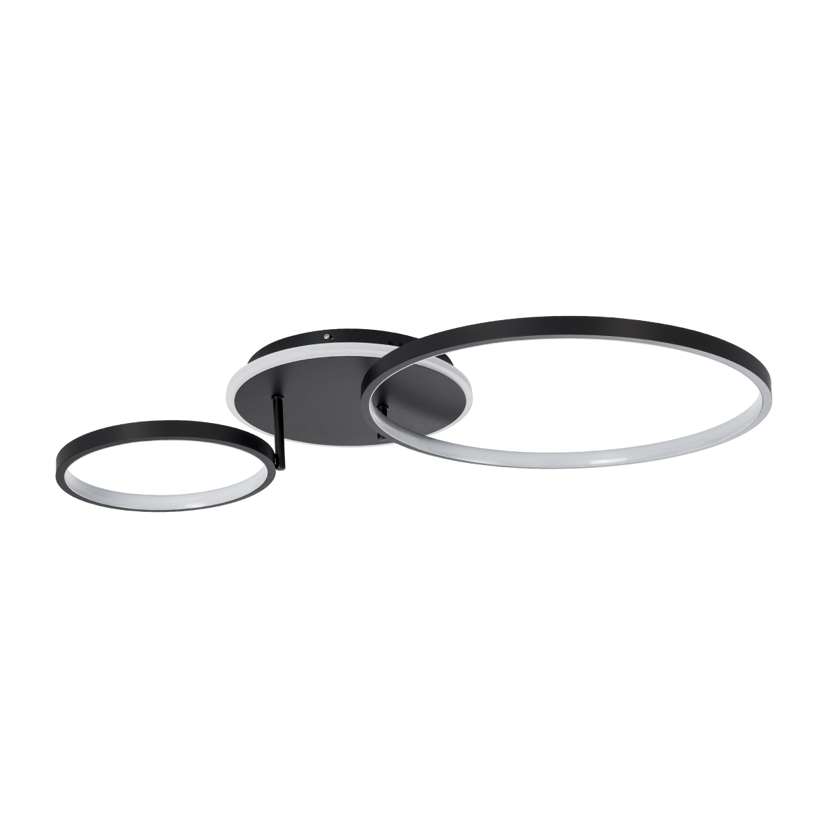 LEDTM® NEMESIS 61105 Μοντέρνο Φωτιστικό Οροφής LED 67W 6700lm 360° AC 220-240V IP20 Ρυθμιζόμενο Λευκό CCT με Χειριστήριο από 2700K έως 6000K Dimmable - Lumileds SMD Chip - Μαύρο Ματ - Μ84 x Π45 x Υ13cm - 3 Χρόνια Εγγύηση - Image 6