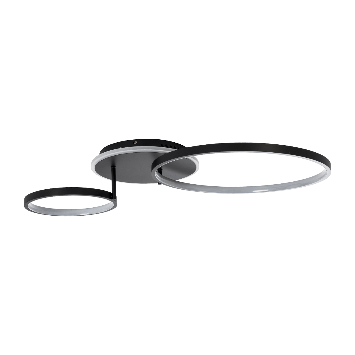 LEDTM® NEMESIS 61105 Μοντέρνο Φωτιστικό Οροφής LED 67W 6700lm 360° AC 220-240V IP20 Ρυθμιζόμενο Λευκό CCT με Χειριστήριο από 2700K έως 6000K Dimmable - Lumileds SMD Chip - Μαύρο Ματ - Μ84 x Π45 x Υ13cm - 3 Χρόνια Εγγύηση - Image 7