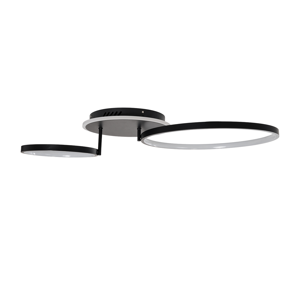 LEDTM® NEMESIS 61105 Μοντέρνο Φωτιστικό Οροφής LED 67W 6700lm 360° AC 220-240V IP20 Ρυθμιζόμενο Λευκό CCT με Χειριστήριο από 2700K έως 6000K Dimmable - Lumileds SMD Chip - Μαύρο Ματ - Μ84 x Π45 x Υ13cm - 3 Χρόνια Εγγύηση - Image 8
