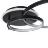 LEDTM® NEMESIS 61105 Μοντέρνο Φωτιστικό Οροφής LED 67W 6700lm 360° AC 220-240V IP20 Ρυθμιζόμενο Λευκό CCT με Χειριστήριο από 2700K έως 6000K Dimmable - Lumileds SMD Chip - Μαύρο Ματ - Μ84 x Π45 x Υ13cm - 3 Χρόνια Εγγύηση - Image 10