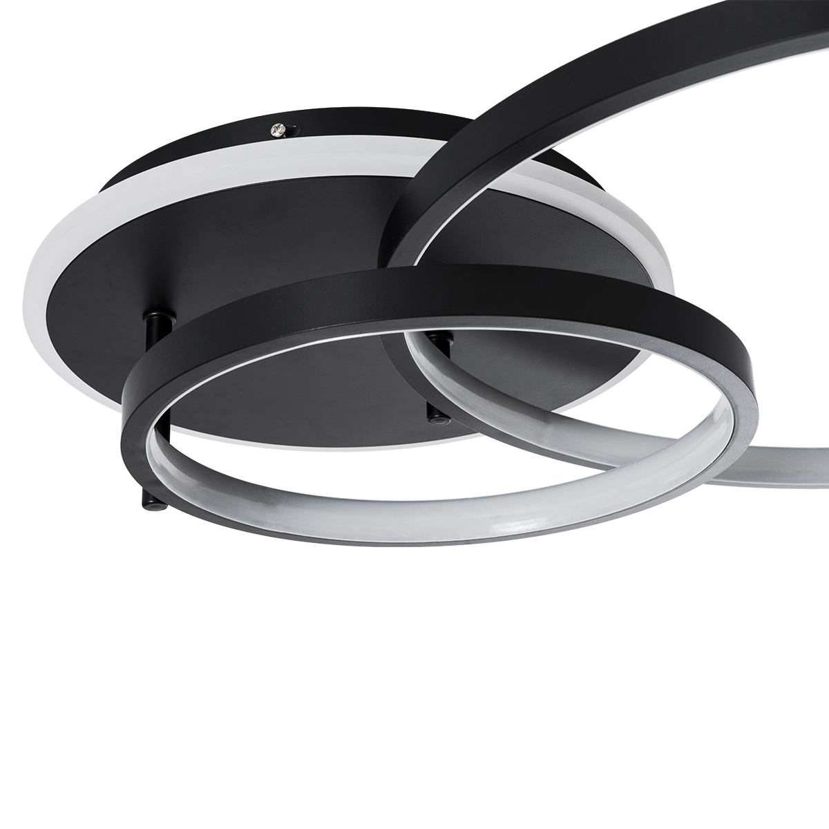 LEDTM® NEMESIS 61105 Μοντέρνο Φωτιστικό Οροφής LED 67W 6700lm 360° AC 220-240V IP20 Ρυθμιζόμενο Λευκό CCT με Χειριστήριο από 2700K έως 6000K Dimmable - Lumileds SMD Chip - Μαύρο Ματ - Μ84 x Π45 x Υ13cm - 3 Χρόνια Εγγύηση - Image 10