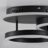 LEDTM® VENOM 61120 Μοντέρνο Φωτιστικό Οροφής LED 67W 8107lm 360° AC 220-240V IP20 Ρυθμιζόμενο Λευκό CCT με Χειριστήριο από 2700K έως 6000K Dimmable - Lumileds SMD Chip - Μαύρο Ματ - Μ60 x Π40 x Υ12.5cm - 3 Χρόνια Εγγύηση - Image 7