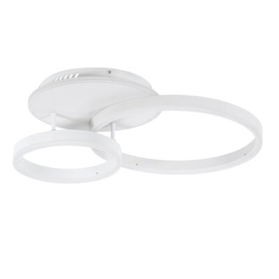 Alternative view of LEDTM® VENOM 61121 Μοντέρνο Φωτιστικό Οροφής LED 67W 8107lm 360° AC 220-240V IP20 Ρυθμιζόμενο Λευκό CCT με Χειριστήριο από 2700K έως 6000K Dimmable - Lumileds SMD Chip - Λευκό Ματ - Μ60 x Π40 x Υ12.5cm - 3 Χρόνια Εγγύηση