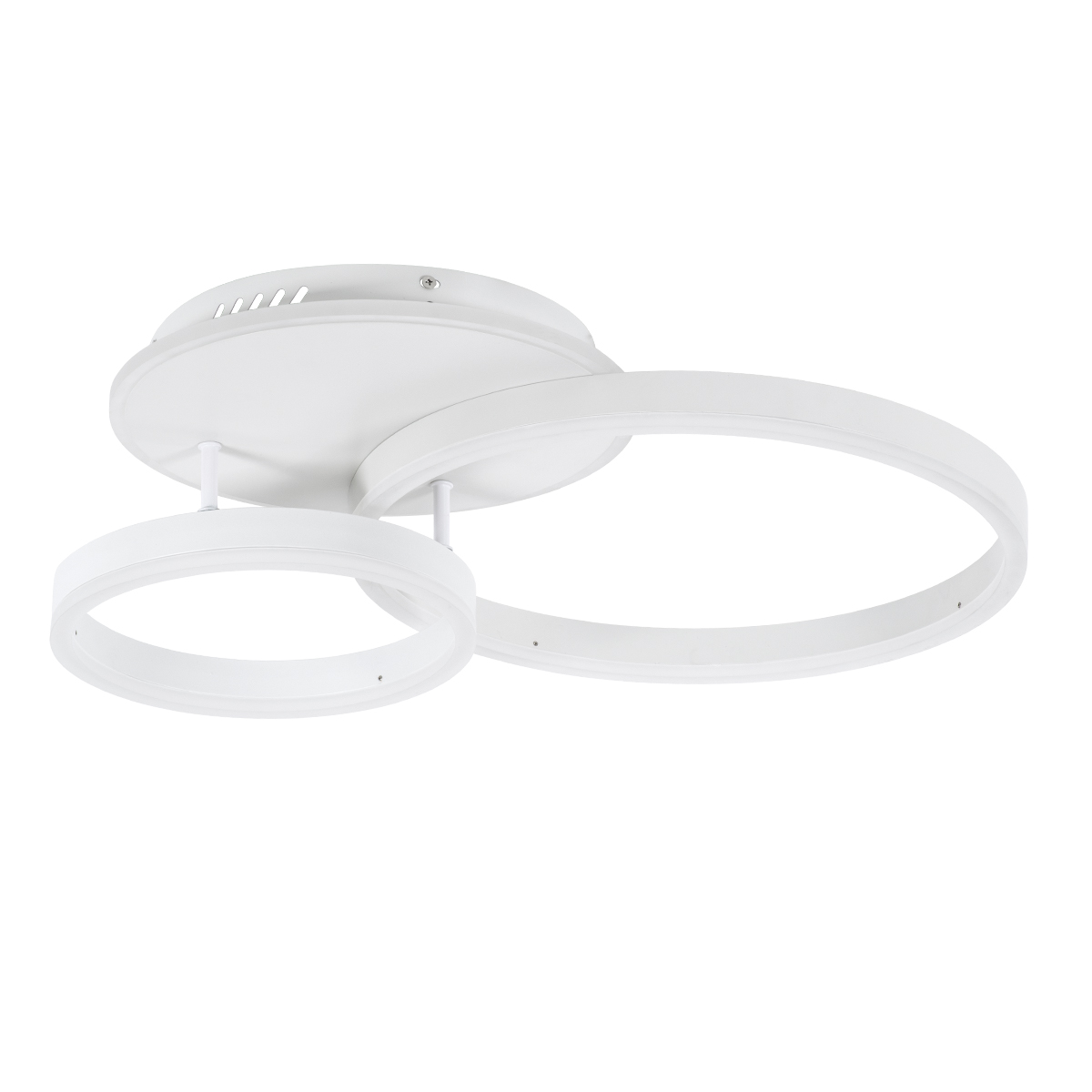LEDTM® VENOM 61121 Μοντέρνο Φωτιστικό Οροφής LED 67W 8107lm 360° AC 220-240V IP20 Ρυθμιζόμενο Λευκό CCT με Χειριστήριο από 2700K έως 6000K Dimmable - Lumileds SMD Chip - Λευκό Ματ - Μ60 x Π40 x Υ12.5cm - 3 Χρόνια Εγγύηση - Image 2