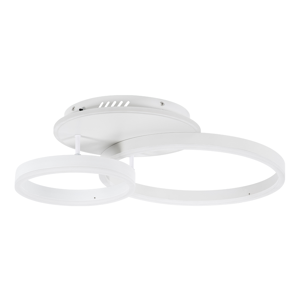 LEDTM® VENOM 61121 Μοντέρνο Φωτιστικό Οροφής LED 67W 8107lm 360° AC 220-240V IP20 Ρυθμιζόμενο Λευκό CCT με Χειριστήριο από 2700K έως 6000K Dimmable - Lumileds SMD Chip - Λευκό Ματ - Μ60 x Π40 x Υ12.5cm - 3 Χρόνια Εγγύηση - Image 3