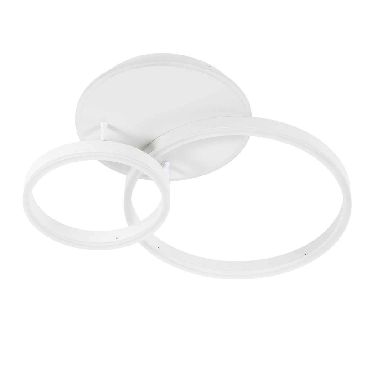 LEDTM® VENOM 61121 Μοντέρνο Φωτιστικό Οροφής LED 67W 8107lm 360° AC 220-240V IP20 Ρυθμιζόμενο Λευκό CCT με Χειριστήριο από 2700K έως 6000K Dimmable - Lumileds SMD Chip - Λευκό Ματ - Μ60 x Π40 x Υ12.5cm - 3 Χρόνια Εγγύηση - Image 4