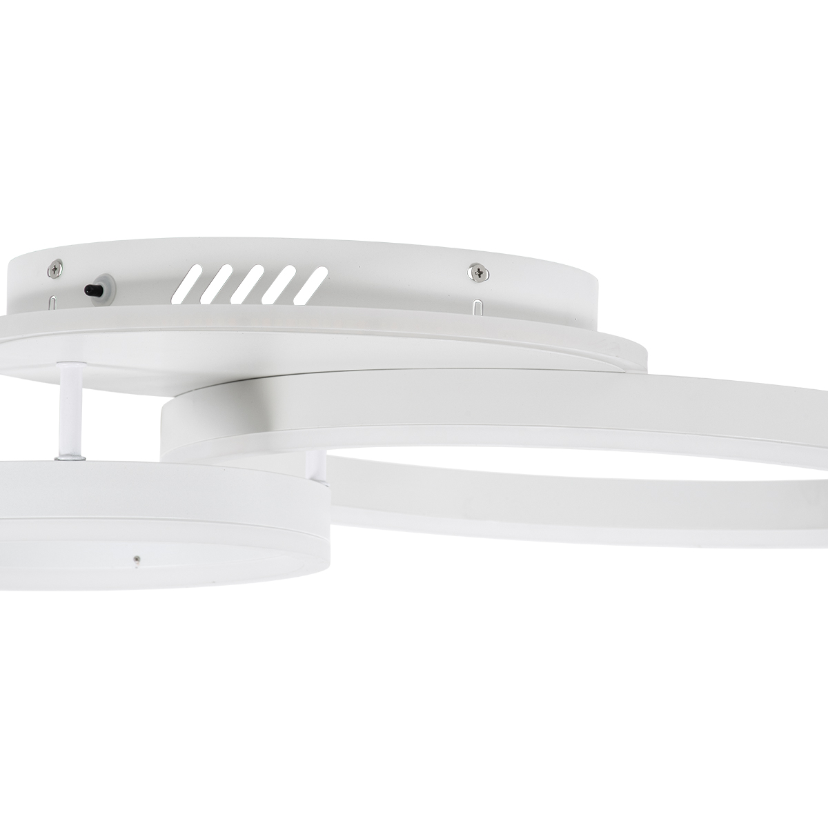 LEDTM® VENOM 61121 Μοντέρνο Φωτιστικό Οροφής LED 67W 8107lm 360° AC 220-240V IP20 Ρυθμιζόμενο Λευκό CCT με Χειριστήριο από 2700K έως 6000K Dimmable - Lumileds SMD Chip - Λευκό Ματ - Μ60 x Π40 x Υ12.5cm - 3 Χρόνια Εγγύηση - Image 5