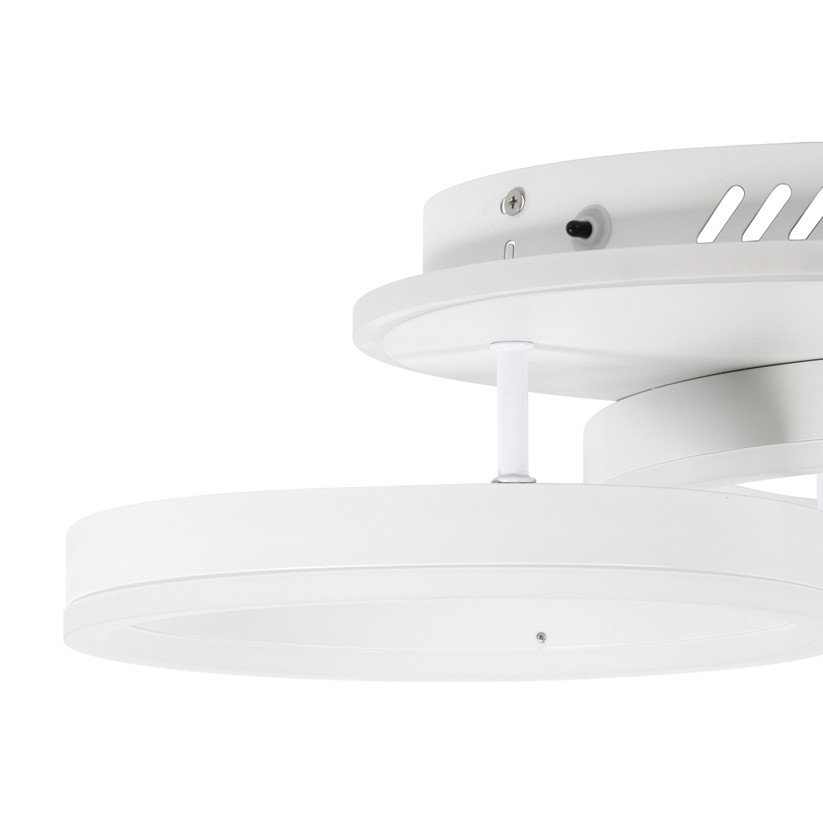 LEDTM® VENOM 61121 Μοντέρνο Φωτιστικό Οροφής LED 67W 8107lm 360° AC 220-240V IP20 Ρυθμιζόμενο Λευκό CCT με Χειριστήριο από 2700K έως 6000K Dimmable - Lumileds SMD Chip - Λευκό Ματ - Μ60 x Π40 x Υ12.5cm - 3 Χρόνια Εγγύηση - Image 6