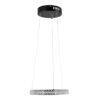 LEDTM® DIAMOND 61126 Μοντέρνο Κρεμαστό Φωτιστικό Οροφής LED 20W 2356lm 360° AC 220-240V IP20 Ρυθμιζόμενο Λευκό CCT με Χειριστήριο από 2700K έως 6000K Dimmable - Lumileds SMD Chip - Μαύρο Ματ - Μ25 x Π25 x Υ3cm - 3 Χρόνια Εγγύηση - Image 4