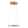 LEDTM® DIAMOND 61127 Μοντέρνο Κρεμαστό Φωτιστικό Οροφής LED 20W 2356lm 360° AC 220-240V IP20 Ρυθμιζόμενο Λευκό CCT με Χειριστήριο από 2700K έως 6000K Dimmable - Lumileds SMD Chip - Χρυσό Βούρτσας - Μ25 x Π25 x Υ3cm - 3 Χρόνια Εγγύηση - Image 4