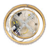 LEDTM® DIAMOND 61127 Μοντέρνο Κρεμαστό Φωτιστικό Οροφής LED 20W 2356lm 360° AC 220-240V IP20 Ρυθμιζόμενο Λευκό CCT με Χειριστήριο από 2700K έως 6000K Dimmable - Lumileds SMD Chip - Χρυσό Βούρτσας - Μ25 x Π25 x Υ3cm - 3 Χρόνια Εγγύηση - Image 8