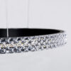 LEDTM® DIAMOND TRIO 61144 Μοντέρνο Κρεμαστό Φωτιστικό Οροφής LED 120W 14723lm 360° AC 220-240V IP20 Ρυθμιζόμενο Λευκό CCT με Χειριστήριο από 2700K έως 6000K Dimmable - Lumileds SMD Chip - Μαυρό Ματ - Μ150 x Π150 x Υ60cm - 3 Χρόνια Εγγύηση - Image 5