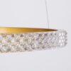 LEDTM® DIAMOND TRIO 61145 Μοντέρνο Κρεμαστό Φωτιστικό Οροφής LED 120W 14723lm 360° AC 220-240V IP20 Ρυθμιζόμενο Λευκό CCT με Χειριστήριο από 2700K έως 6000K Dimmable - Lumileds SMD Chip - Χρυσό Βούρτσας - Μ150 x Π150 x Υ60cm - 3 Χρόνια Εγγύηση - Image 5