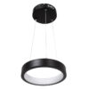 LEDTM® NEMESIS 61152 Μοντέρνο Κρεμαστό Φωτιστικό Οροφής LED 20W 2000lm 360° AC 220-240V IP20 Ρυθμιζόμενο Λευκό CCT με Χειριστήριο από 2700K έως 6000K Dimmable - Lumileds SMD Chip - Μαυρό Ματ - Μ25 x Π25 x Υ4cm - 3 Χρόνια Εγγύηση - Image 3