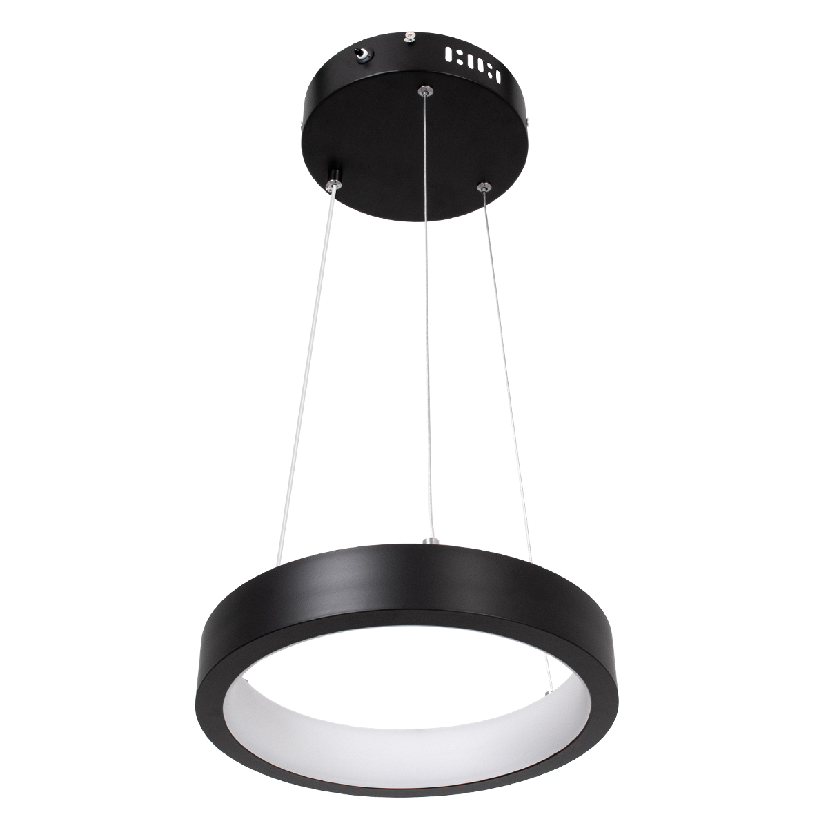 LEDTM® NEMESIS 61152 Μοντέρνο Κρεμαστό Φωτιστικό Οροφής LED 20W 2000lm 360° AC 220-240V IP20 Ρυθμιζόμενο Λευκό CCT με Χειριστήριο από 2700K έως 6000K Dimmable - Lumileds SMD Chip - Μαυρό Ματ - Μ25 x Π25 x Υ4cm - 3 Χρόνια Εγγύηση - Image 3