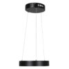 LEDTM® NEMESIS 61152 Μοντέρνο Κρεμαστό Φωτιστικό Οροφής LED 20W 2000lm 360° AC 220-240V IP20 Ρυθμιζόμενο Λευκό CCT με Χειριστήριο από 2700K έως 6000K Dimmable - Lumileds SMD Chip - Μαυρό Ματ - Μ25 x Π25 x Υ4cm - 3 Χρόνια Εγγύηση - Image 4
