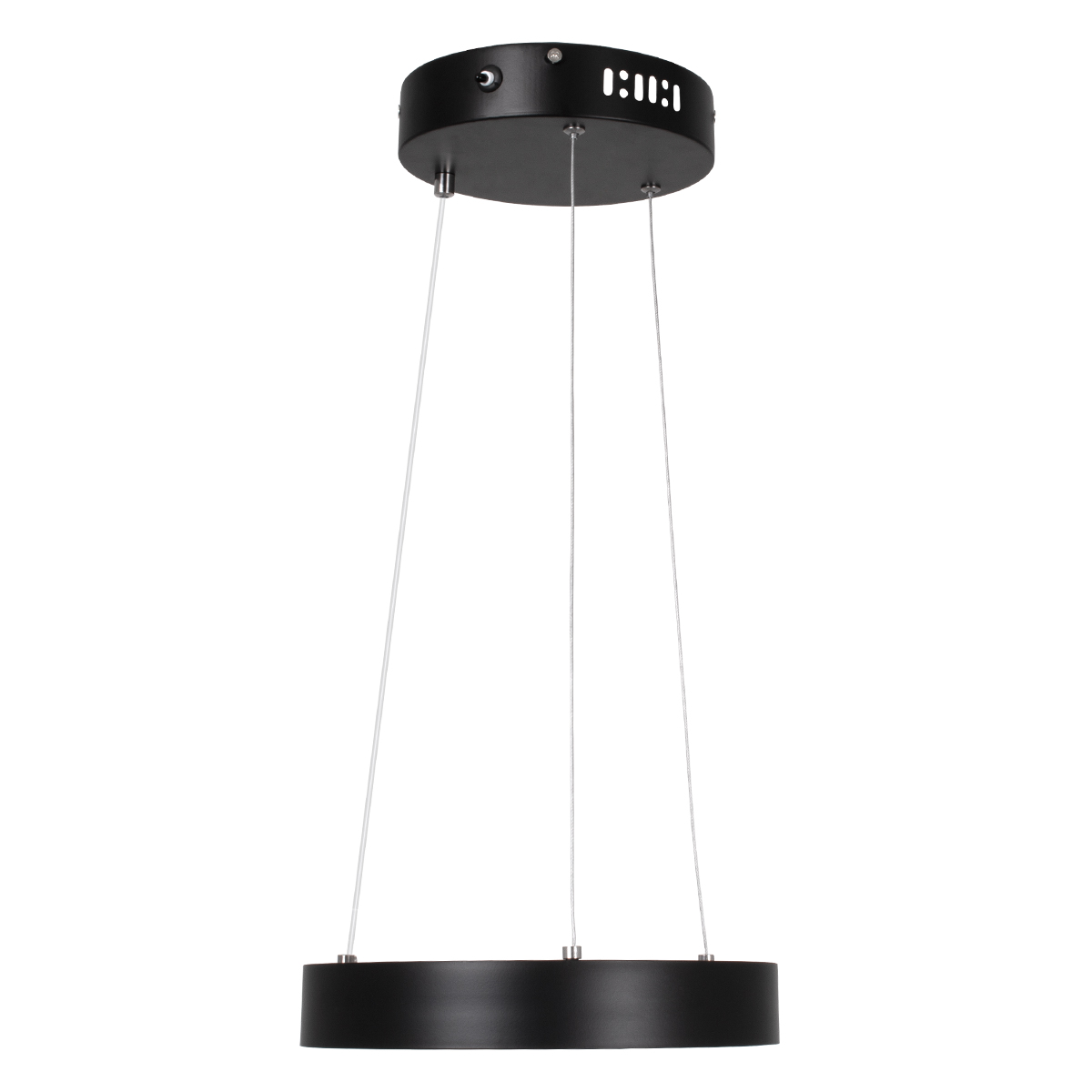 LEDTM® NEMESIS 61152 Μοντέρνο Κρεμαστό Φωτιστικό Οροφής LED 20W 2000lm 360° AC 220-240V IP20 Ρυθμιζόμενο Λευκό CCT με Χειριστήριο από 2700K έως 6000K Dimmable - Lumileds SMD Chip - Μαυρό Ματ - Μ25 x Π25 x Υ4cm - 3 Χρόνια Εγγύηση - Image 4
