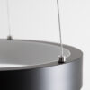 LEDTM® NEMESIS 61152 Μοντέρνο Κρεμαστό Φωτιστικό Οροφής LED 20W 2000lm 360° AC 220-240V IP20 Ρυθμιζόμενο Λευκό CCT με Χειριστήριο από 2700K έως 6000K Dimmable - Lumileds SMD Chip - Μαυρό Ματ - Μ25 x Π25 x Υ4cm - 3 Χρόνια Εγγύηση - Image 6