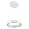 LEDTM® NEMESIS 61153 Μοντέρνο Κρεμαστό Φωτιστικό Οροφής LED 20W 2356lm 360° AC 220-240V IP20 Ρυθμιζόμενο Λευκό CCT με Χειριστήριο από 2700K έως 6000K Dimmable - Lumileds SMD Chip - Λευκό Ματ - Μ25 x Π25 x Υ4cm - 3 Χρόνια Εγγύηση - Image 3